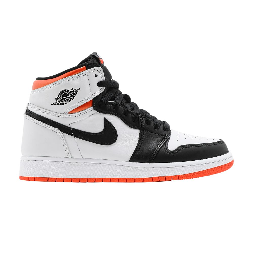 Air Jordan 1 Retro High OG GS 'Electro Orange' | White | Kid's Size 8.5