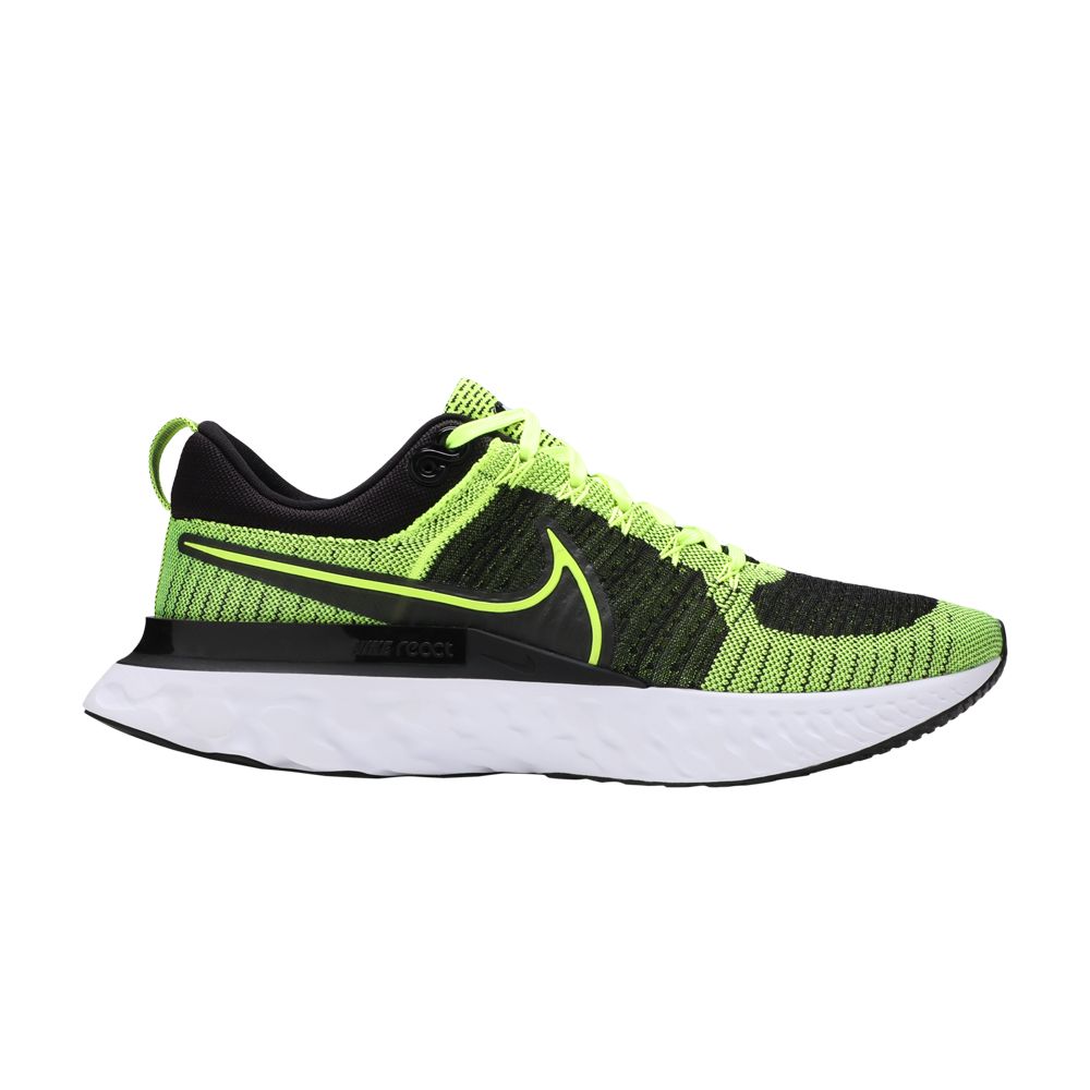 Nike React Infinity Run Flyknit 2 'Volt Black' | Yellow | Men's Size 11.5