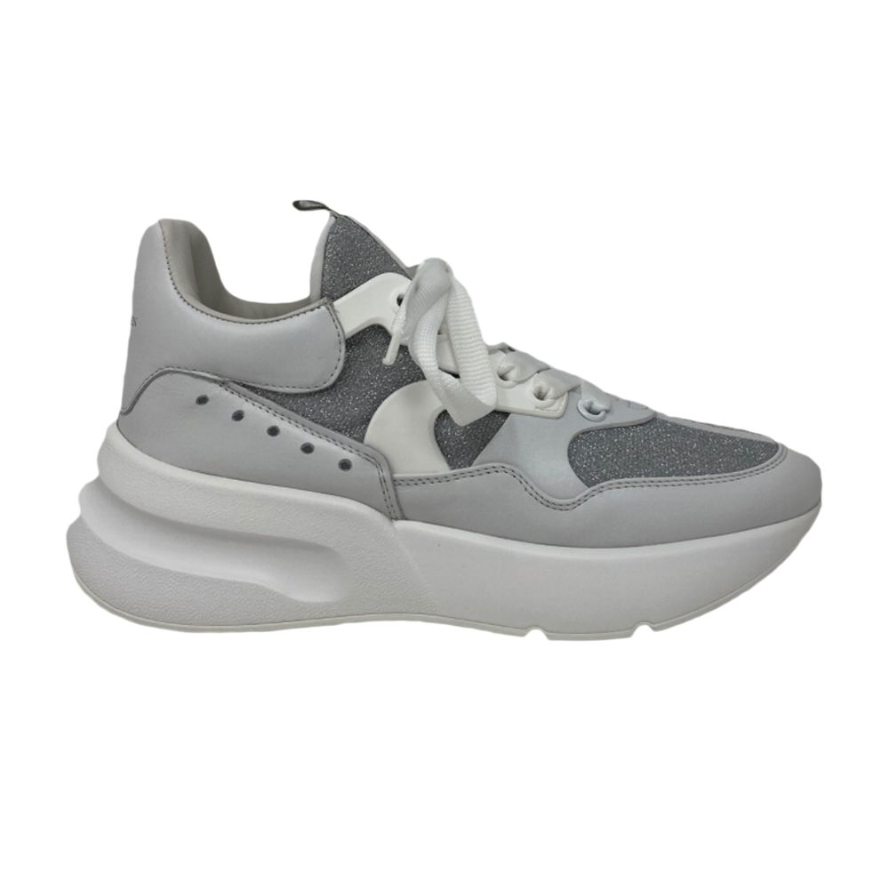 Pre-owned Alexander Mcqueen Oversized Runner 'white Silver' | Men's Size 39