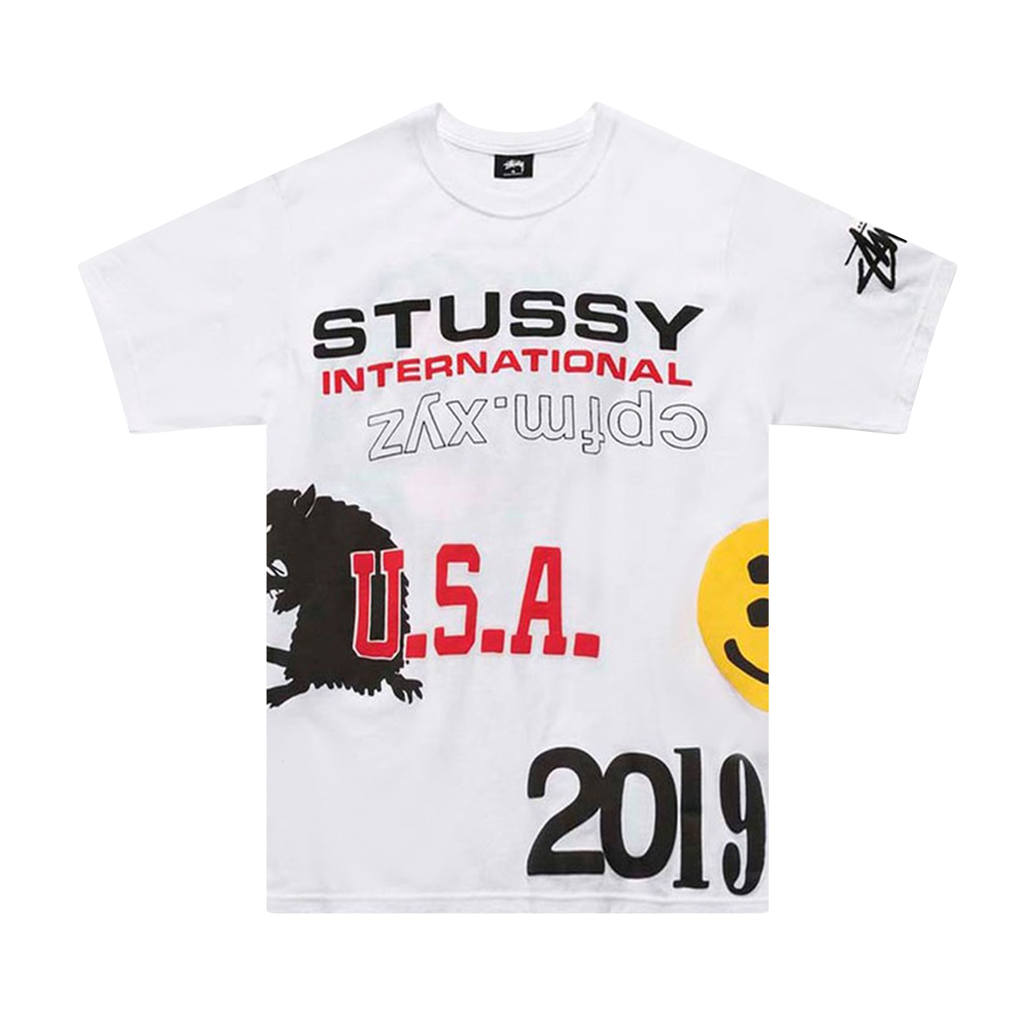 Stussy x Cactus Plant Flea Market USA 2019 Tee 'White' | Men's Size S