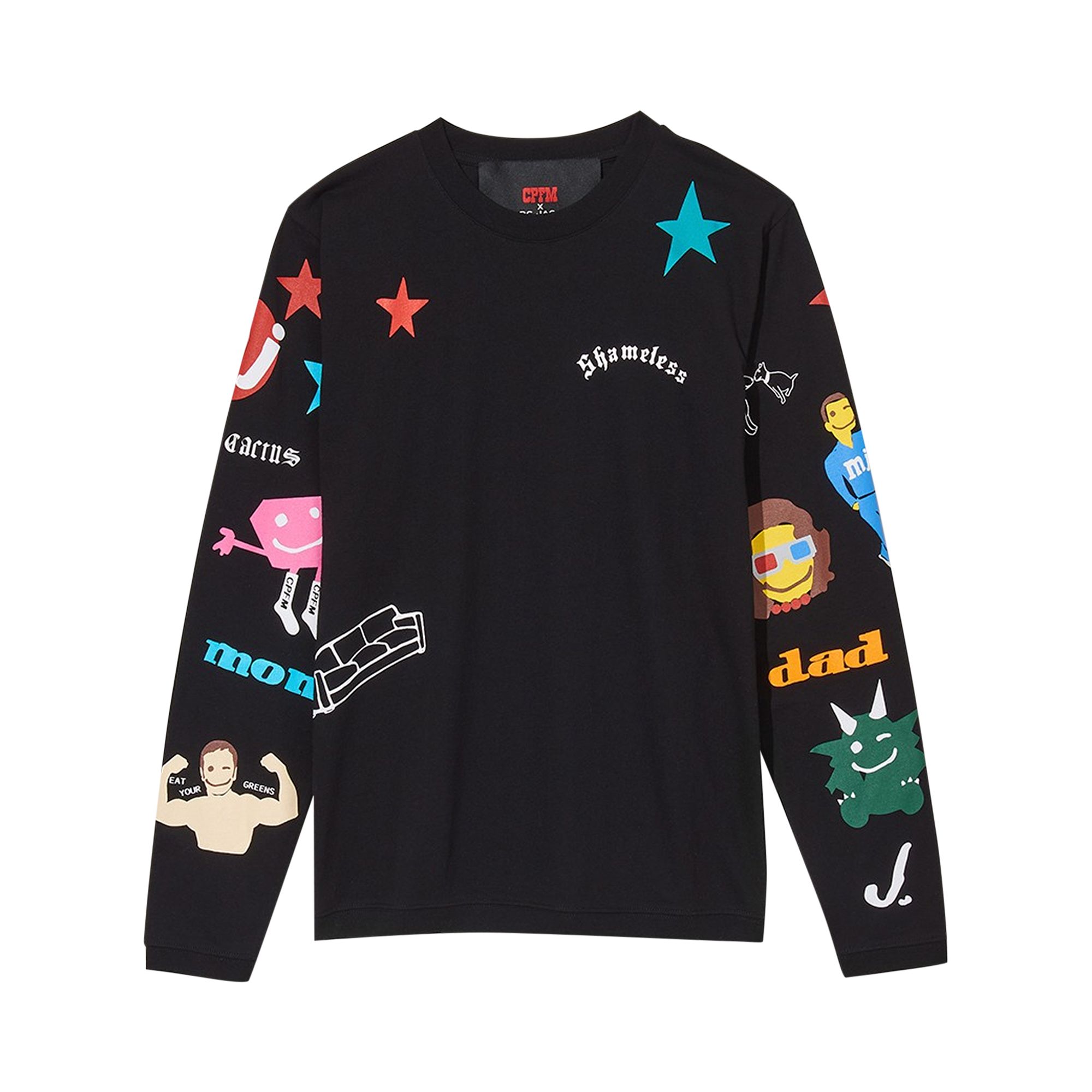 Pre-owned Cactus Plant Flea Market X Marc Jacobs Tattoo Long-sleeve Tee 'black' | Men's Size L