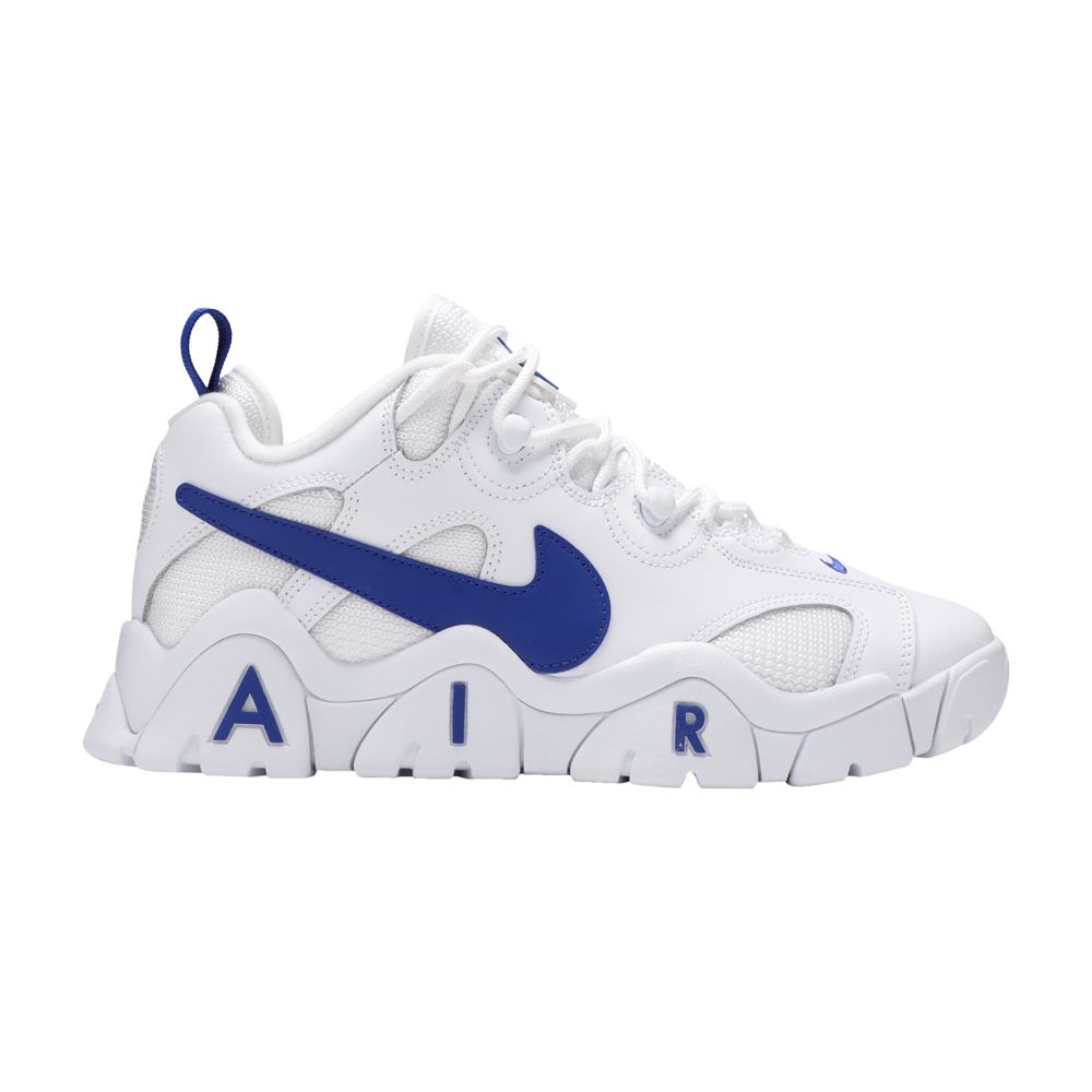 Pre-owned Nike Air Barrage Low Gs 'white Hyper Blue' | Kid's Size 6.5