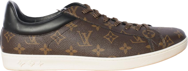 Louis Vuitton, Shoes, Louis Vuitton Mens Luxembourg Sneakers Monogram  Leather White 85