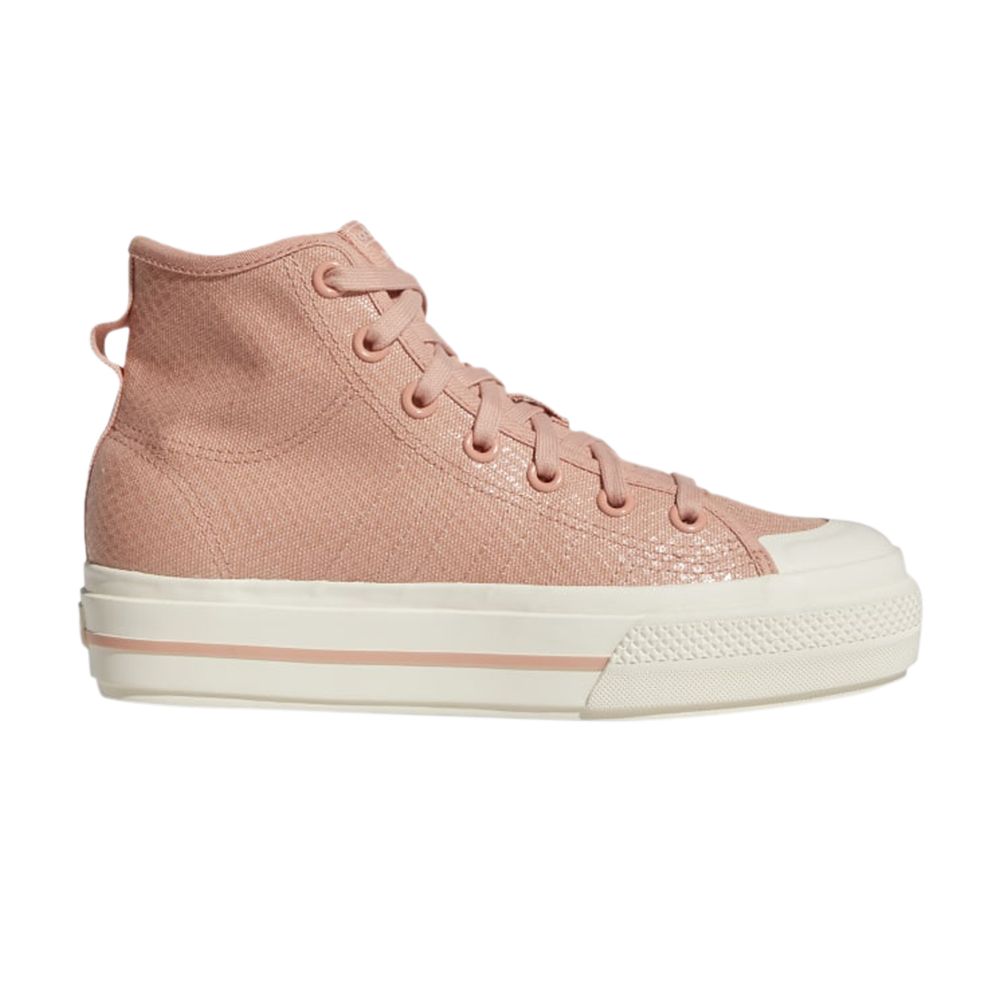 Pre-owned Adidas Originals Wmns Nizza Rf Platform Mid 'ambient Blush' In Pink