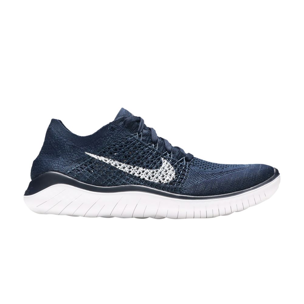 Nike Free RN Flyknit 2018 'College Navy' | Blue | Men's Size 6.5 - 942838-400