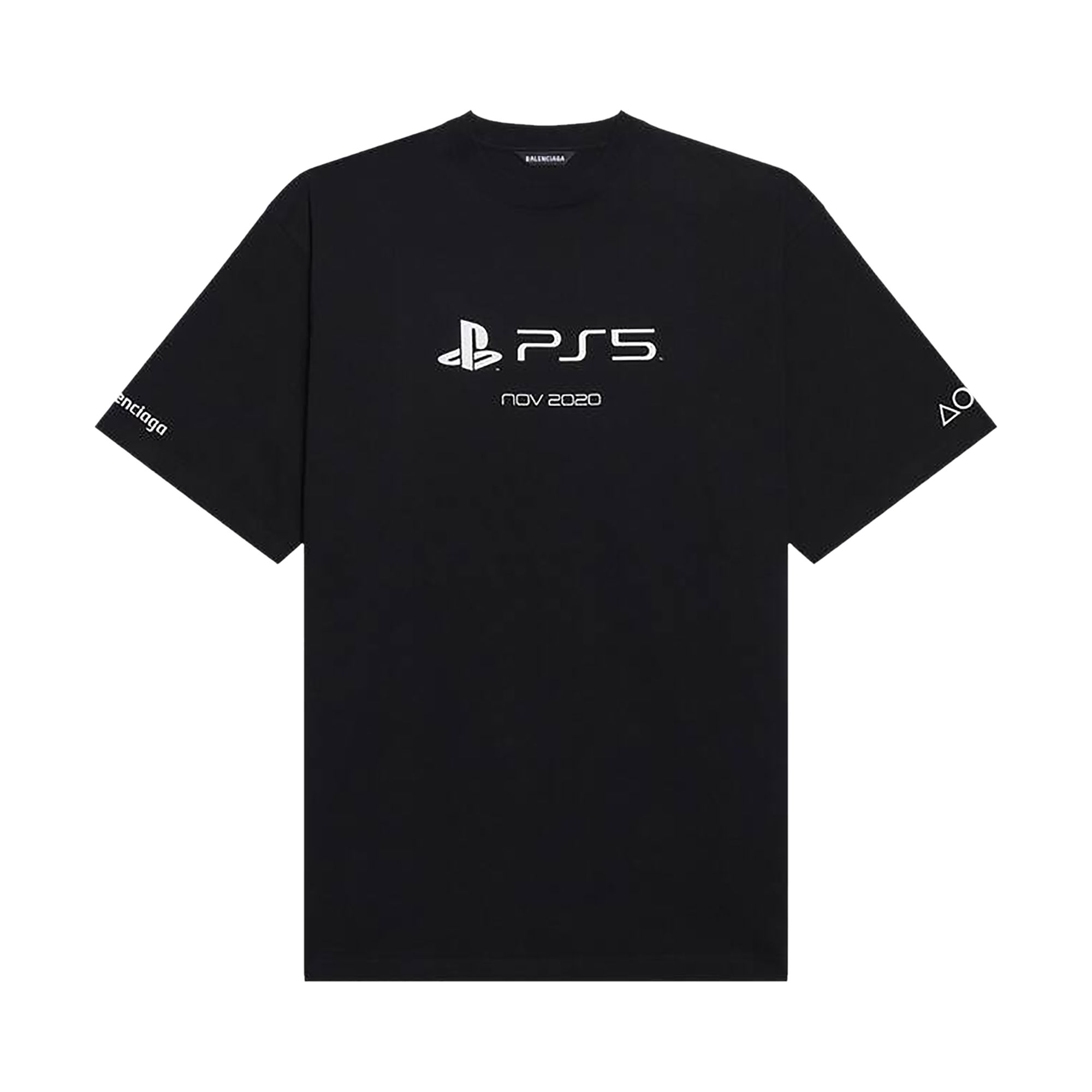Balenciaga Playstation Boxy Tee 'Black/White' | Men's Size L