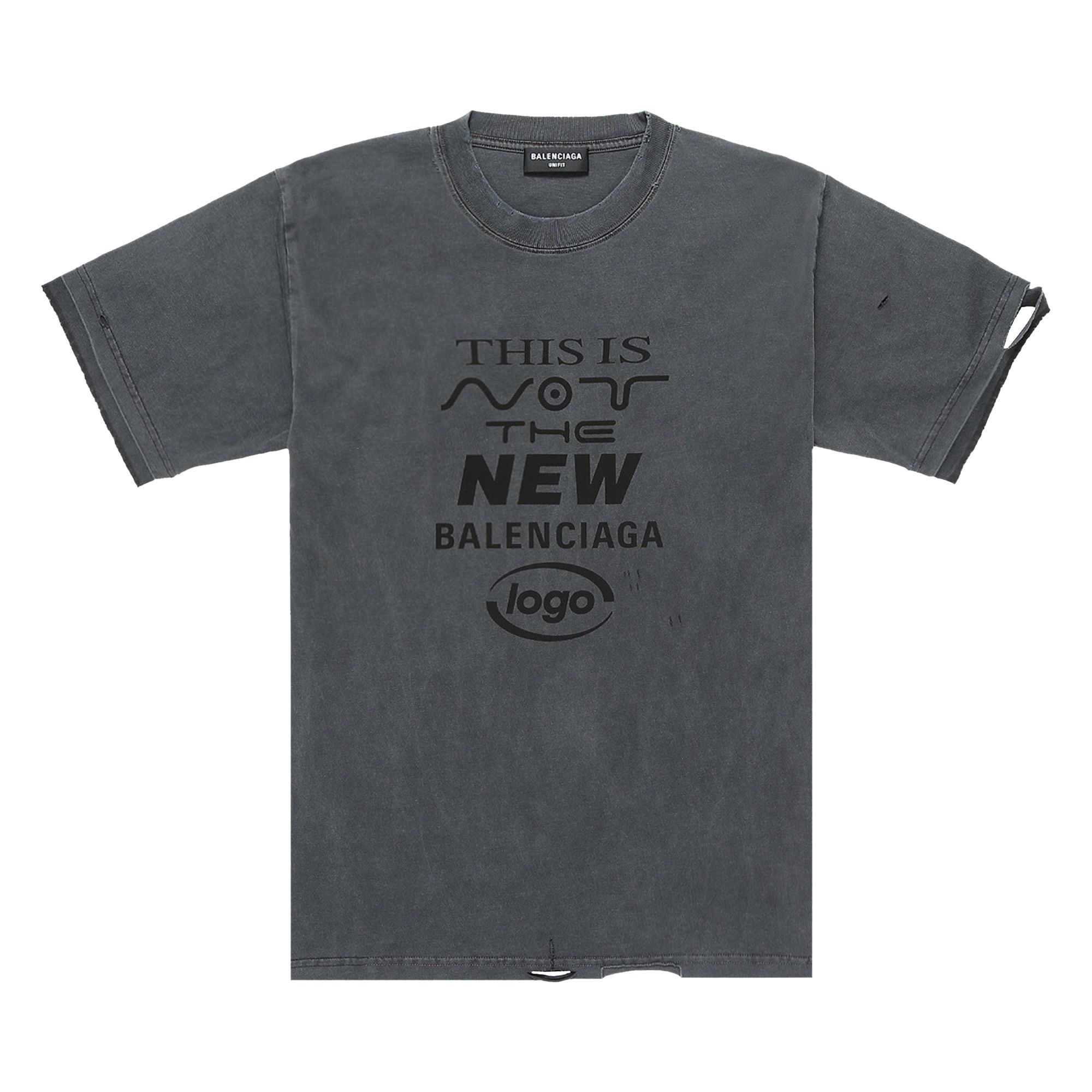 Balenciaga Organic Cotton Tee 'Black' | Men's Size L