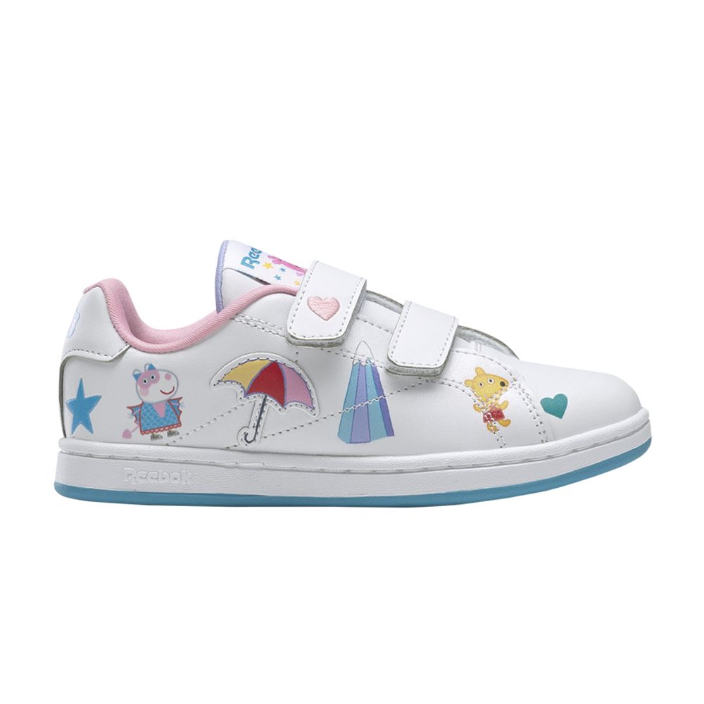 Pre-owned Reebok Peppa Pig X Royal Complete Cln 2 J 'suzy Sheep, Candy Cat And Teddy' | White | Kid's Size 12