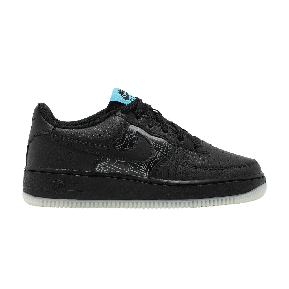 Pre-owned Nike Space Jam X Air Force 1 '06 Gs 'computer Chip' | Black | Kid's Size 3.5