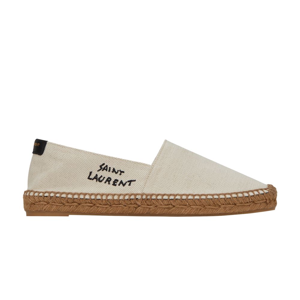 Pre-owned Saint Laurent Wmns Embroidered Espadrille 'natural Beige' | Brown | Women's Size 36.5