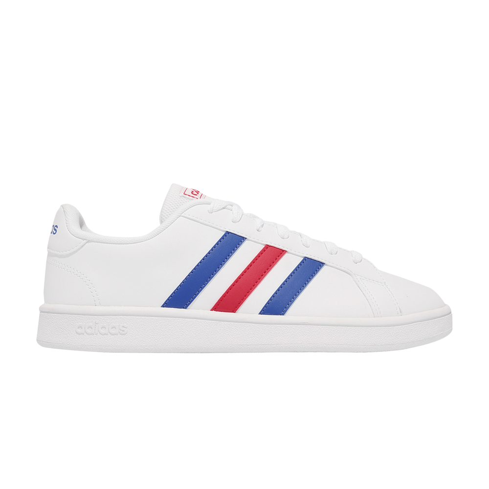 Pre-owned Adidas Originals Grand Court Base 'white Blue Active Red'