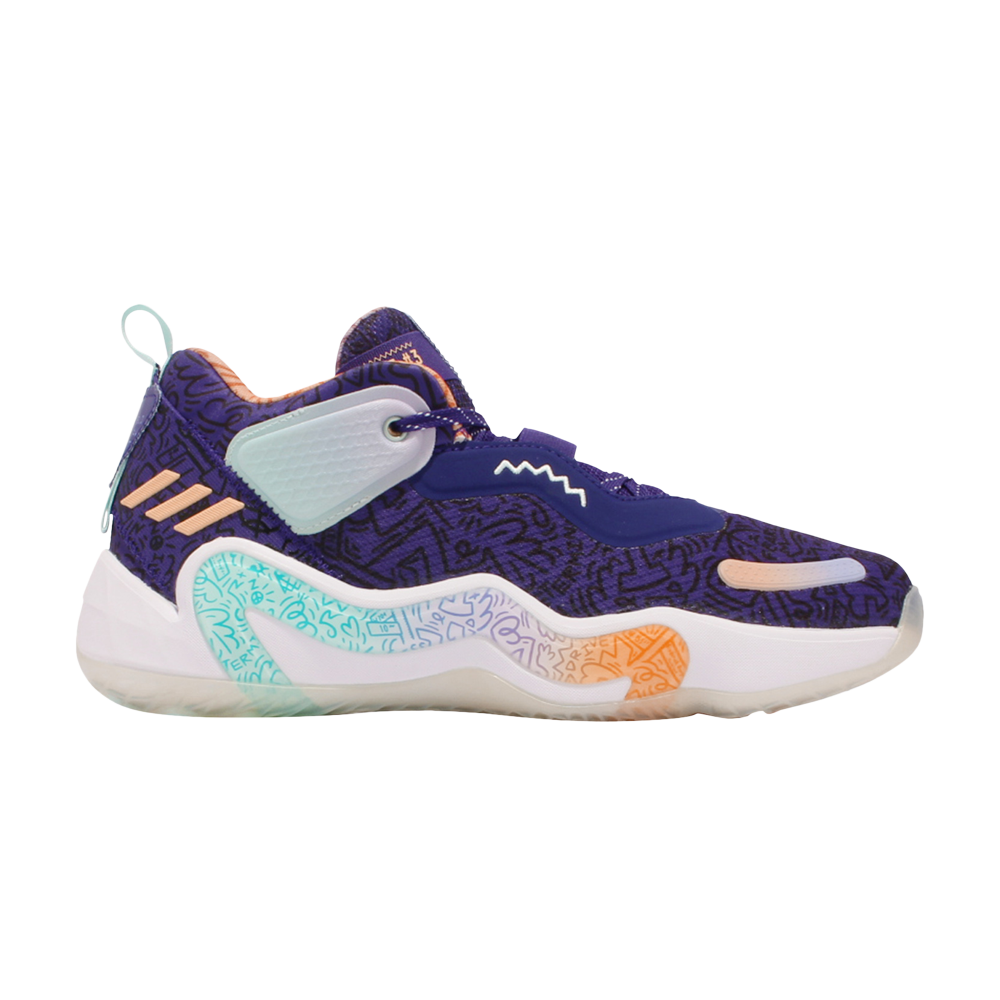 Pre-owned Adidas Originals D.o.n. Issue 3 Gca 'playground Hoops' In Purple