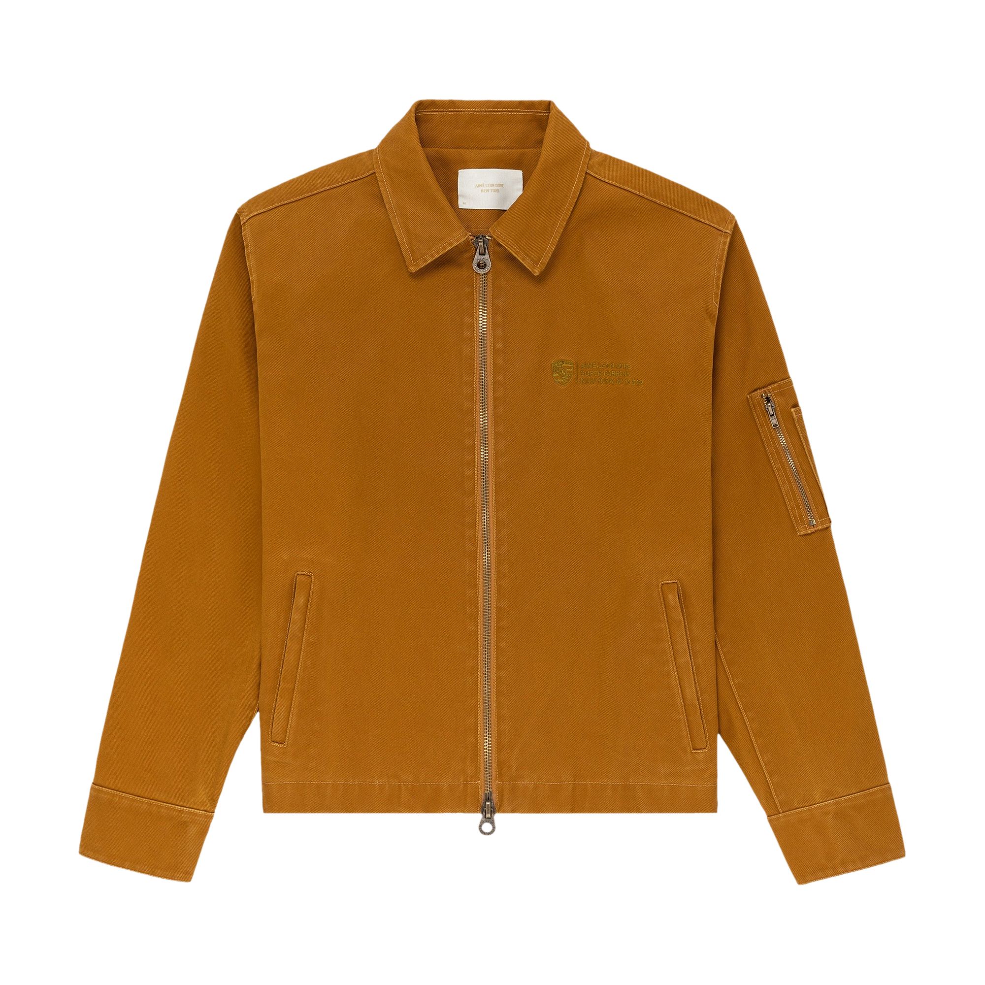 Pre-owned Aimé Leon Dore X Porsche 911sc Mechanic Jacket 'tapenade' | Tan | Men's Size M