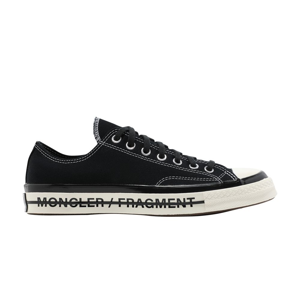 Converse Fragment Design x Moncler x Chuck 70 Low 'Black' | Men's Size 6.5