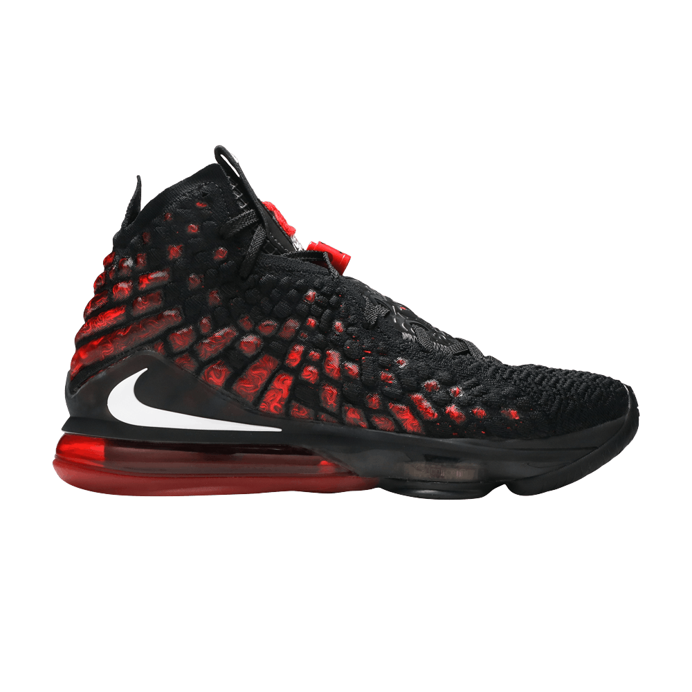 Lebron 17 black on sale and red