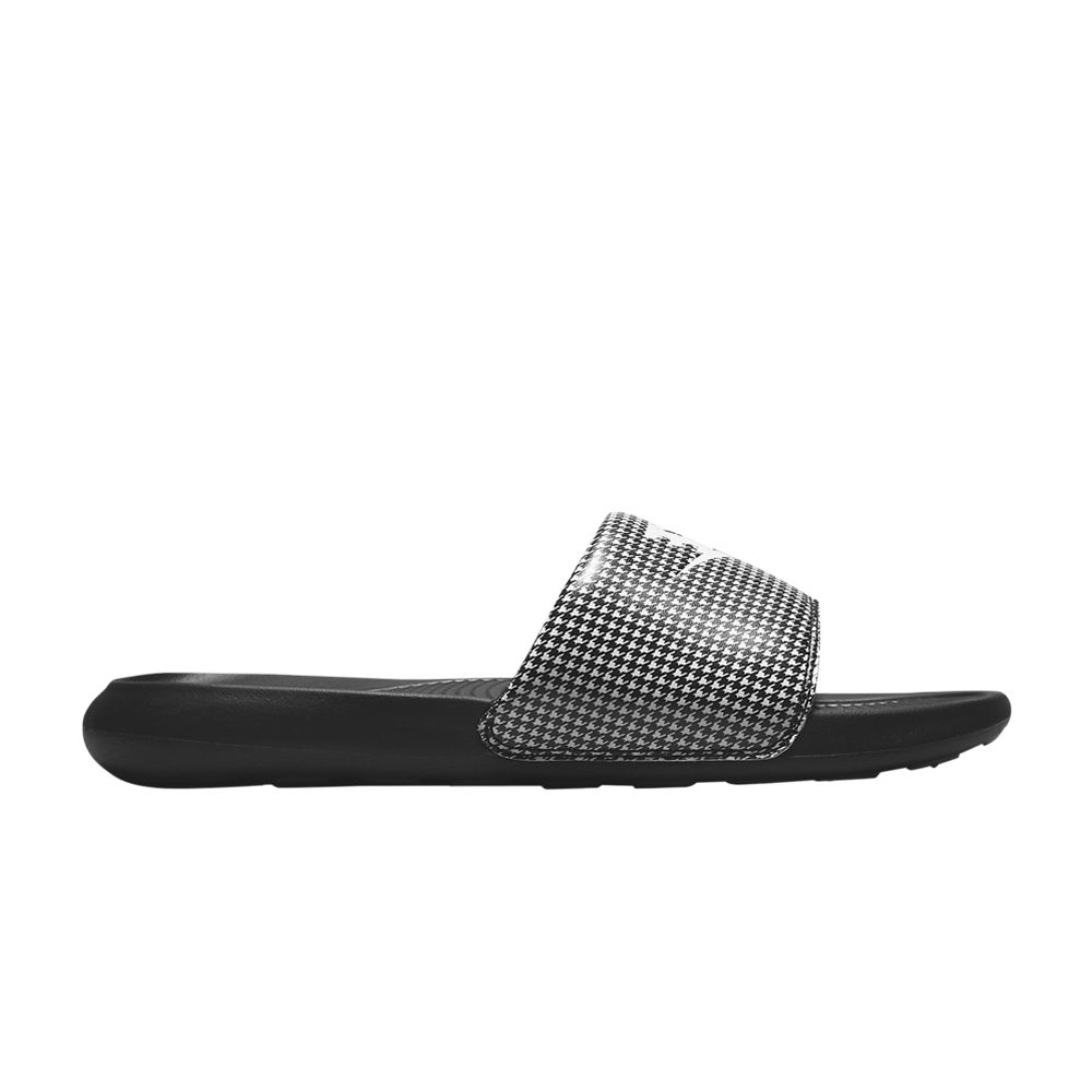Pre-owned Nike Wmns Victori One Printed Slide 'black Herringbone'