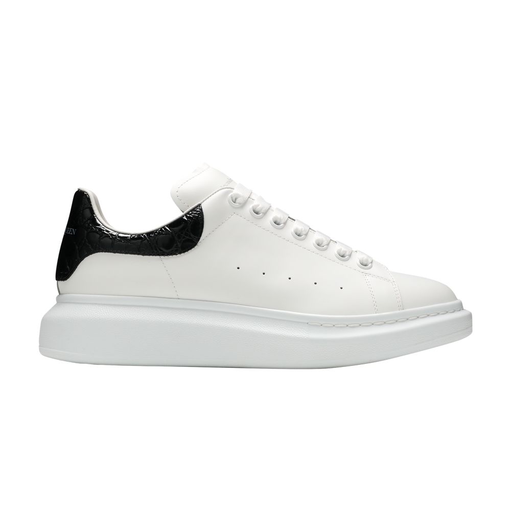 Pre-owned Alexander Mcqueen Oversized Sneaker 'black Crocodile' | White | Men's Size 42.5