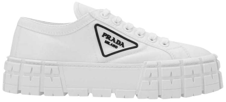 Prada Wmns Gabardine Wheel Platform White