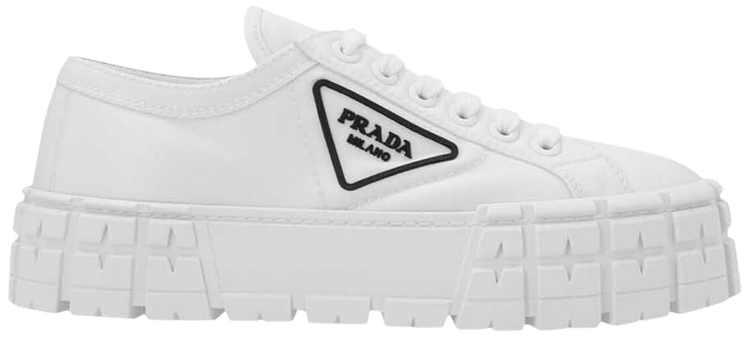 Prada Wmns Gabardine Wheel Platform 'White'