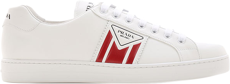 Prada New Avenue Leather Low 'White Red'