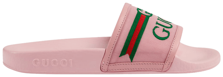 Buy Gucci Slide Kids Logo Print Pastel Pink 629741 HYS20 5815 GOAT AU