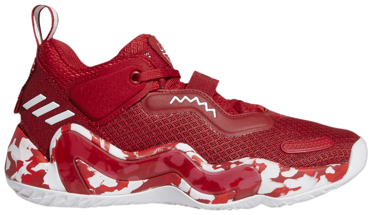Adidas DON Issue 3 Big Kid Paint Smudge   Team Power Red
