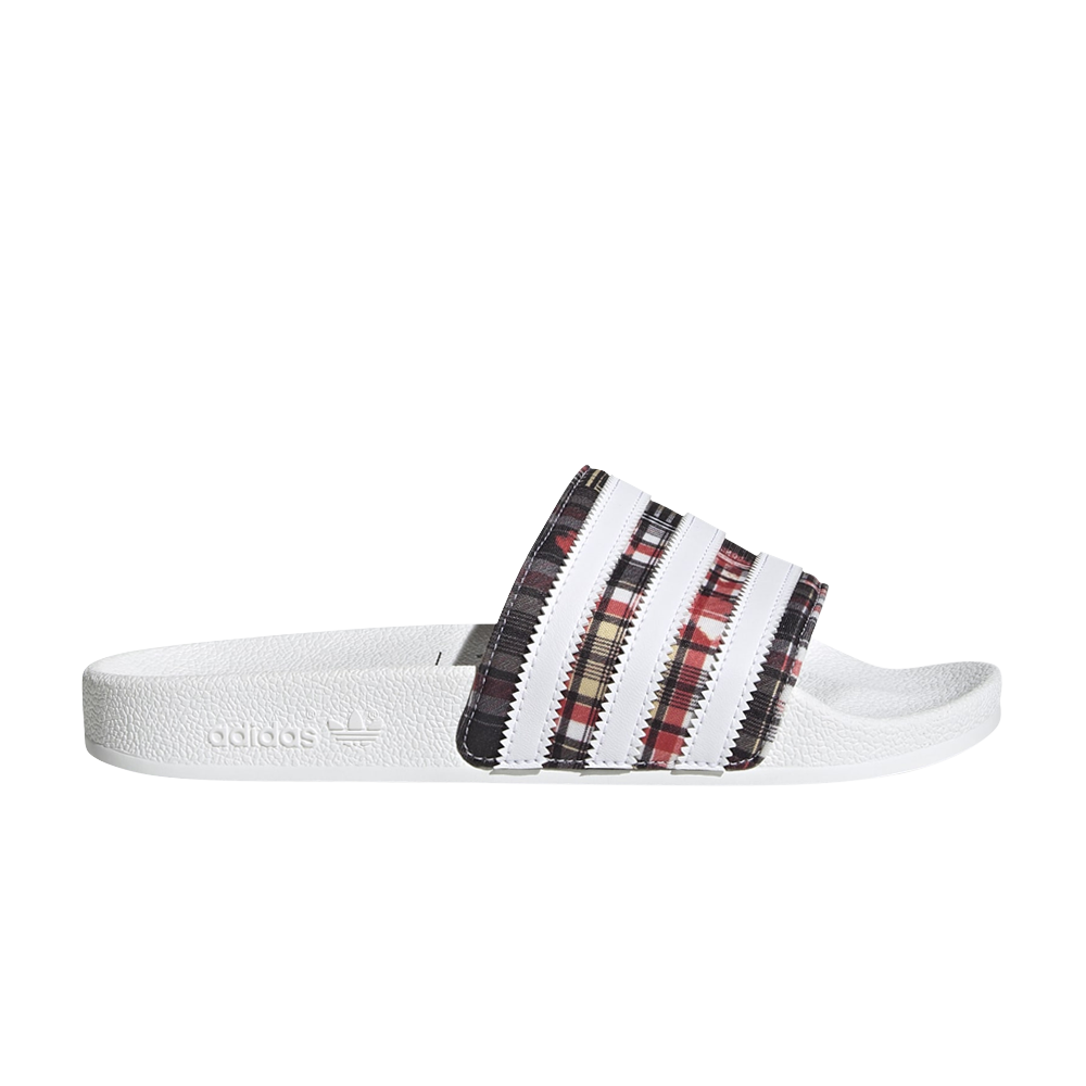 Pre-owned Adidas Originals Her Studio London X Wmns Adilette Slide 'checkered' In White