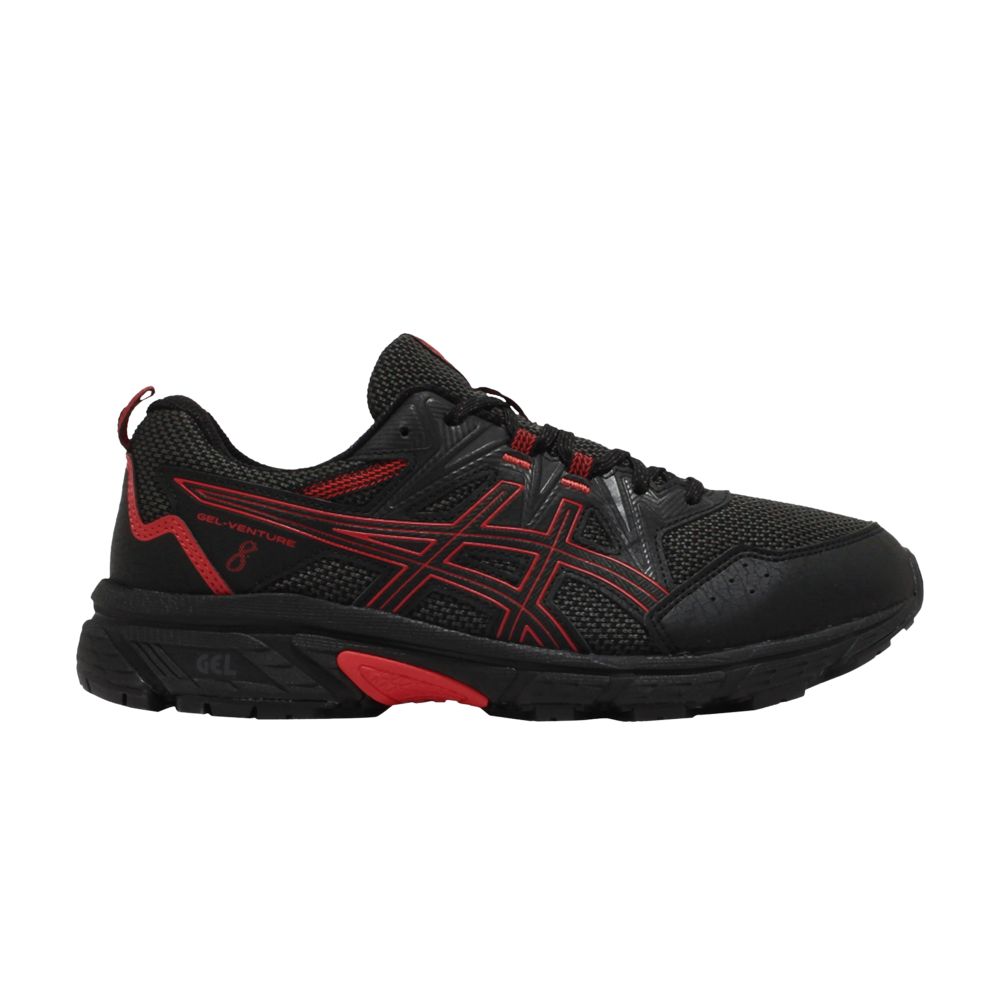 ASICS Gel Venture 8 4E Wide 'Black Eletric Red' | Men's Size 14