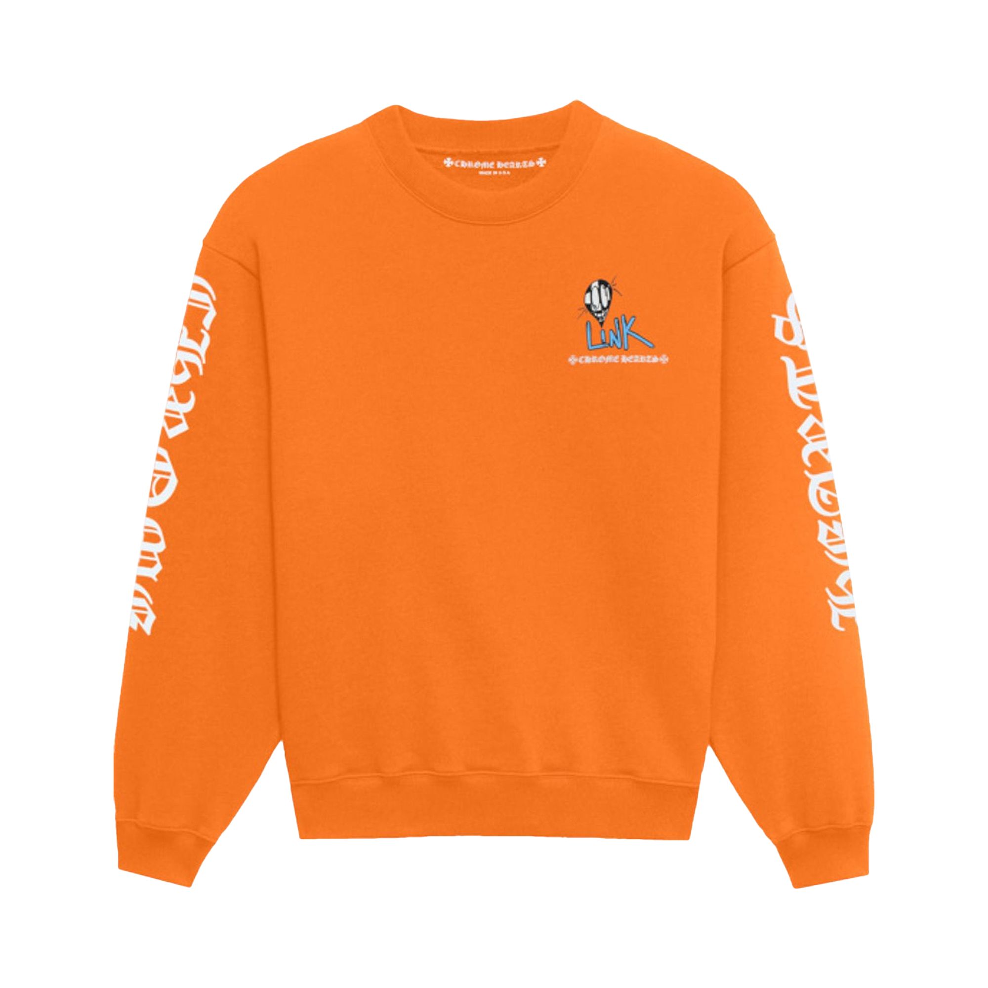 Pre-owned Chrome Hearts X Matty Boy Link & Build Crewneck 'orange'