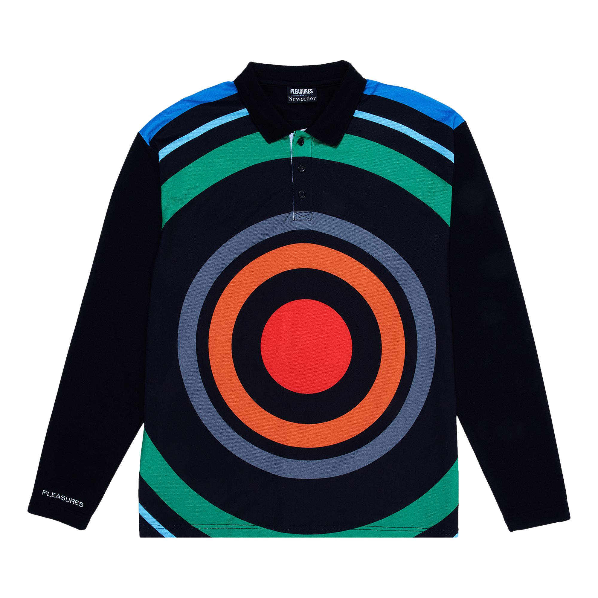 Pre-owned Pleasures Blue Monday Polo Shirt 'black' | Men's Size M