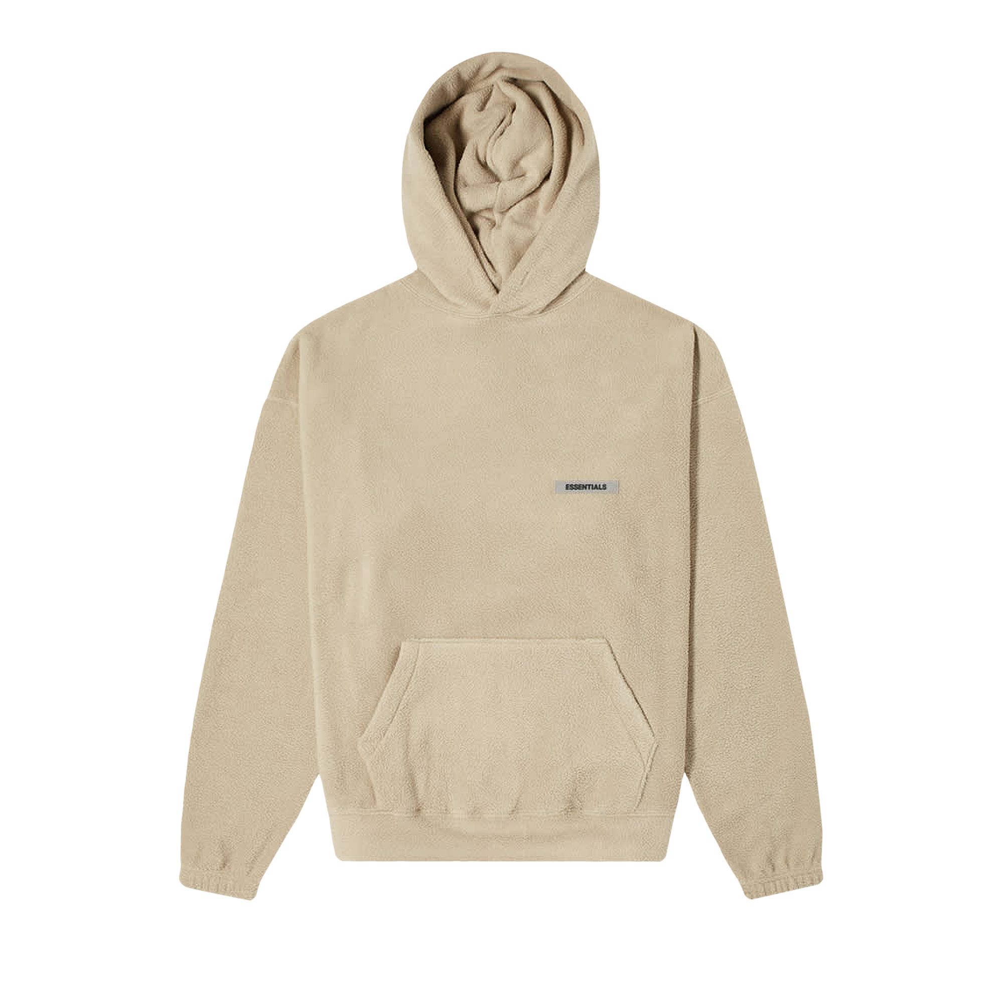 Fear of God Essentials Polar Fleece Hoodie 'Sage' | Tan | Men's Size 2XS