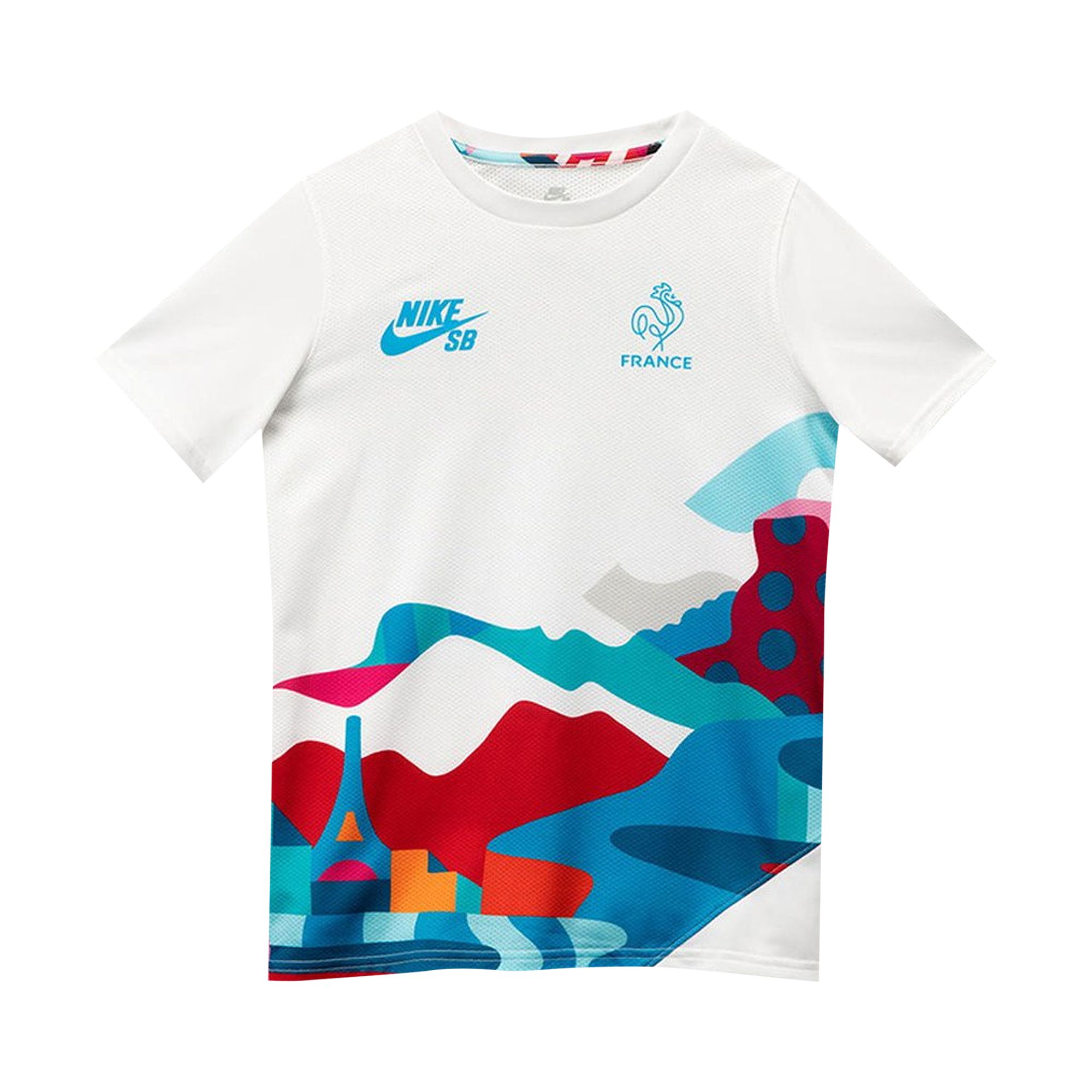Nike SB x Parra France Federation Kit Crew Jersey 'White/Neptune Blue' | Men's Size L