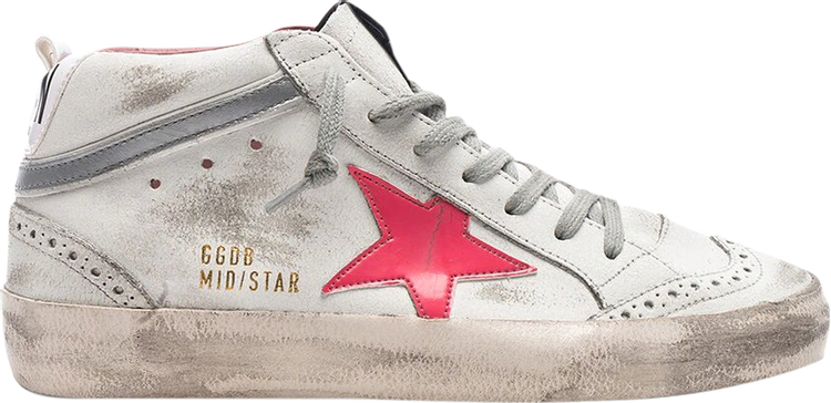 Golden Goose Mid Star 'White Pink Patent'