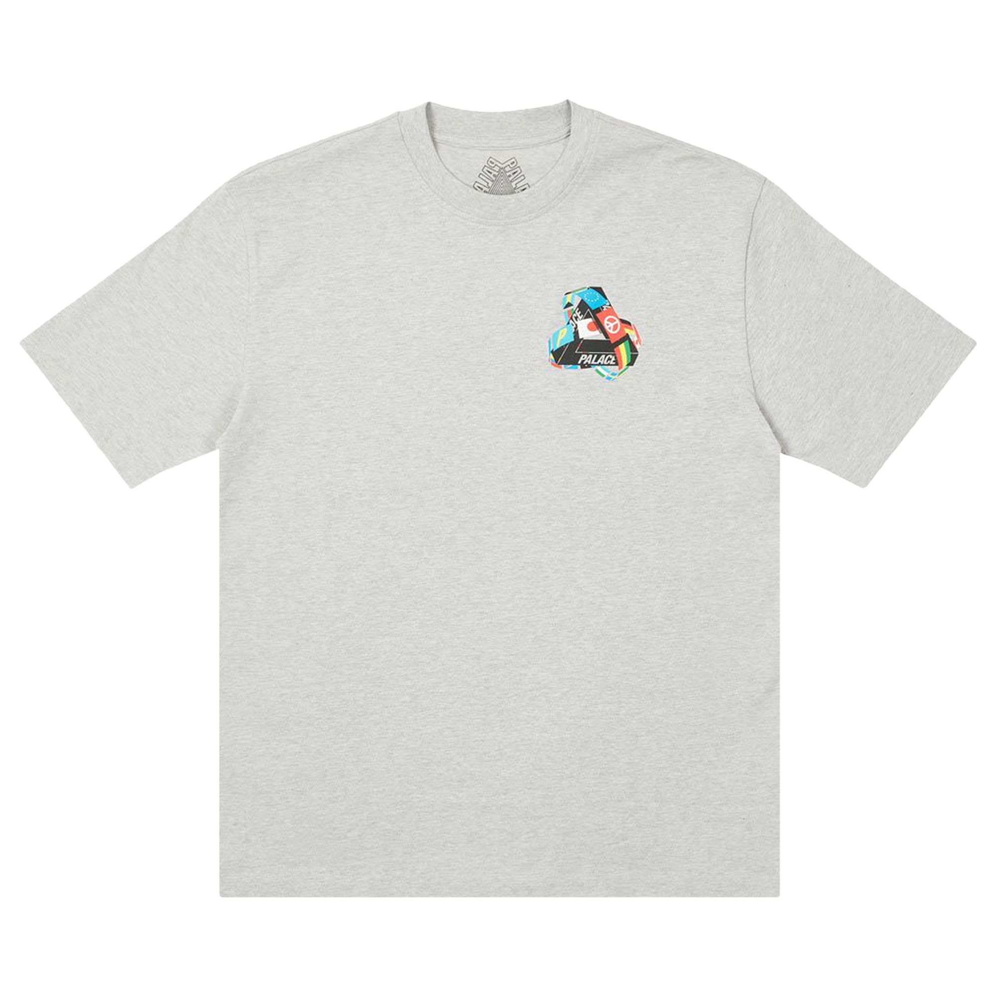 Palace Tri-Flag T-Shirt 'Grey Marl' | Men's Size L