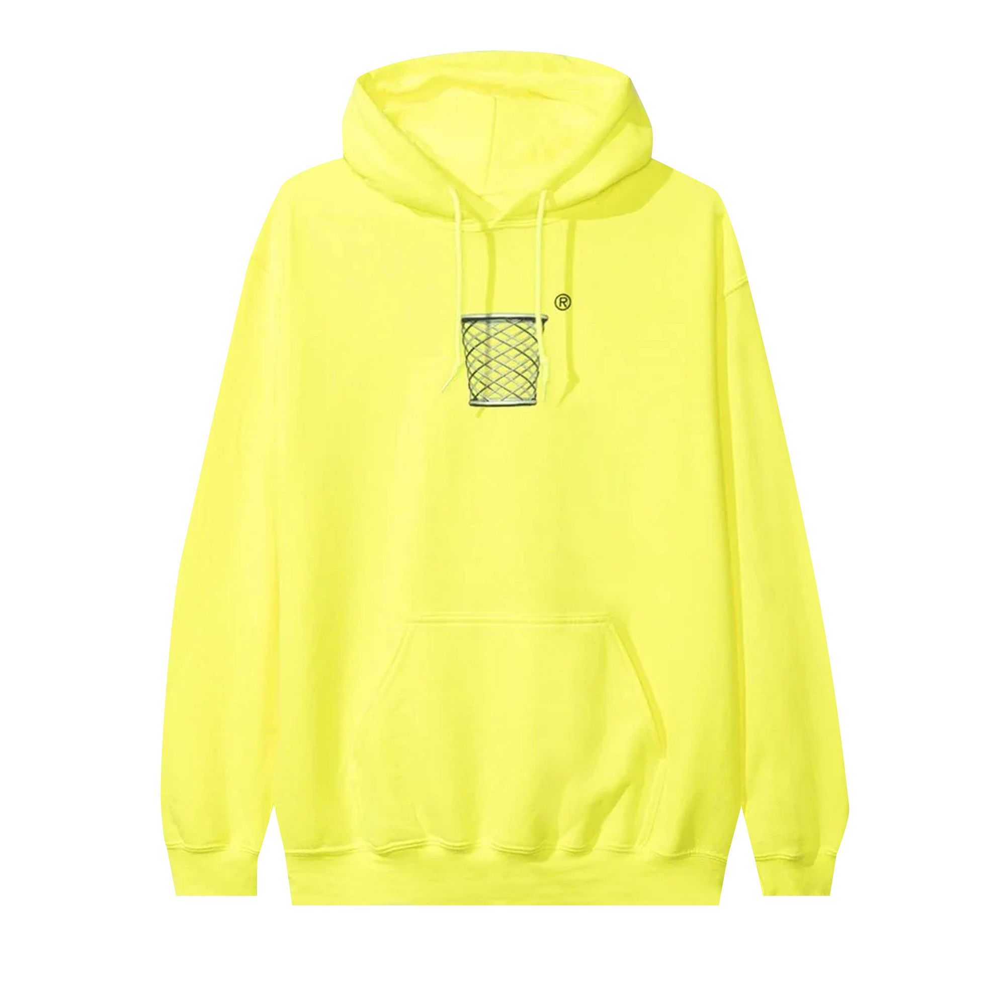 Anti Social Social Club Buckets Hoodie 'Neon' | Yellow | Men's Size M