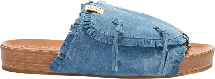 Buy Visvim Christo Shaman-Folk Sandal 'Blue' - 121102002001 BL | GOAT