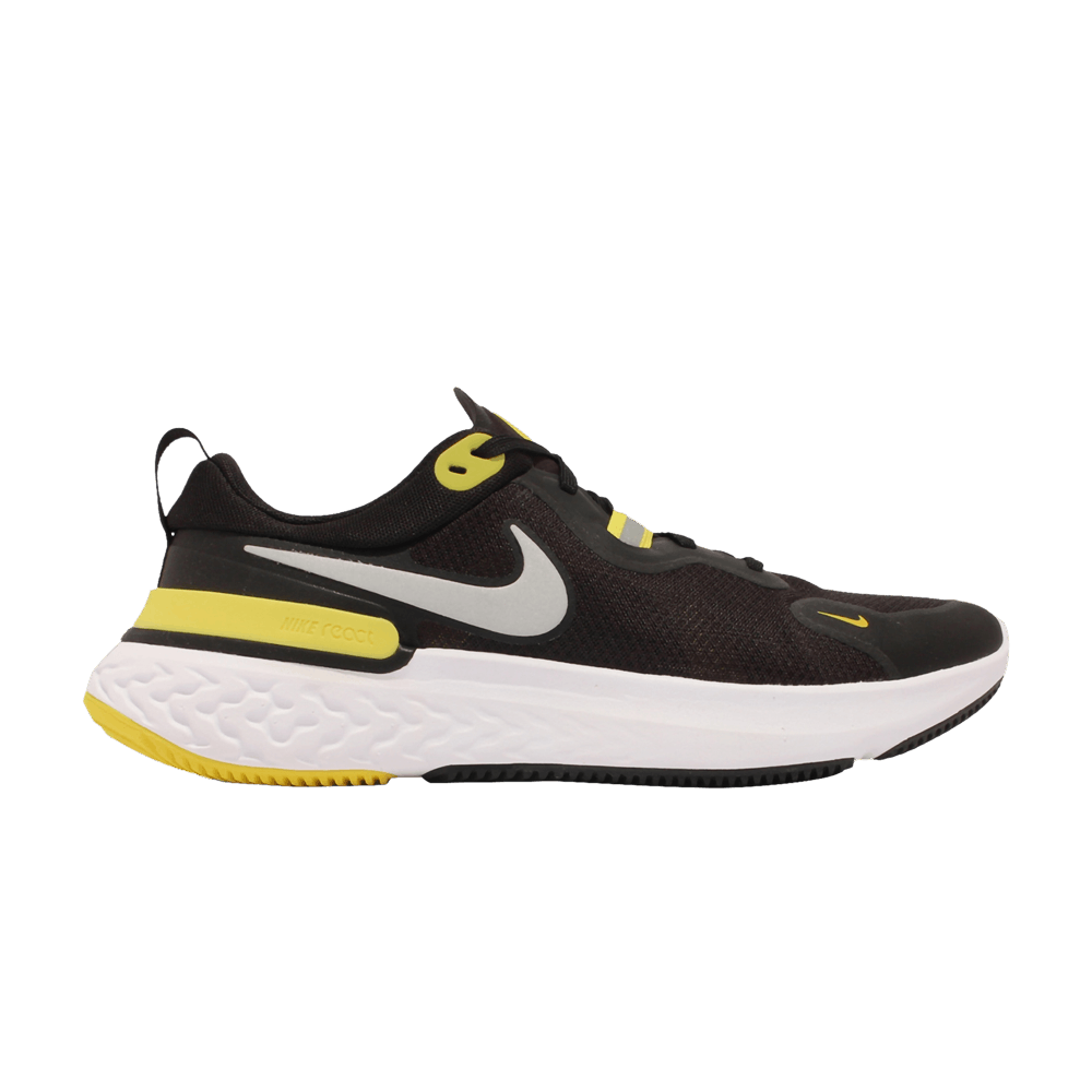 nike react miler black yellow
