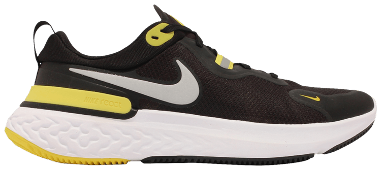 Nike React Miler Black Opti Yellow