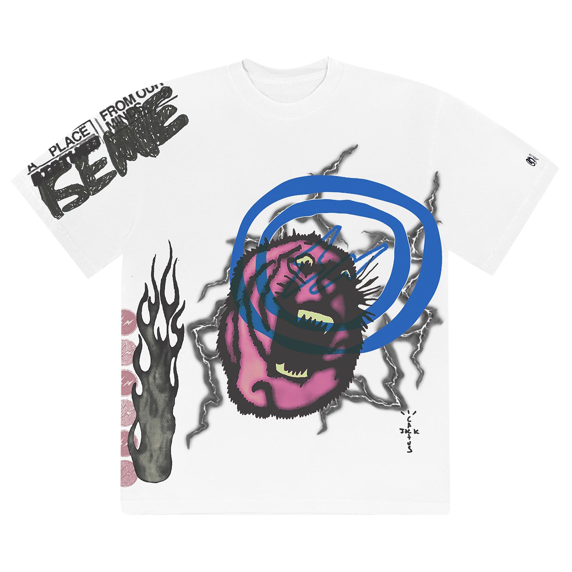 Cactus Jack by Travis Scott For Fragment Sunrise Tee 'White' | Men's Size S