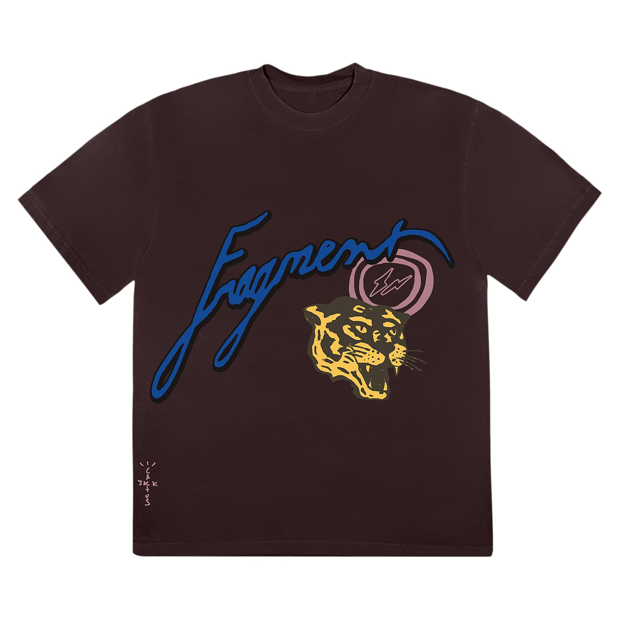 Cactus Jack by Travis Scott For Fragment Icons Tee 'Brown' | Men's Size L