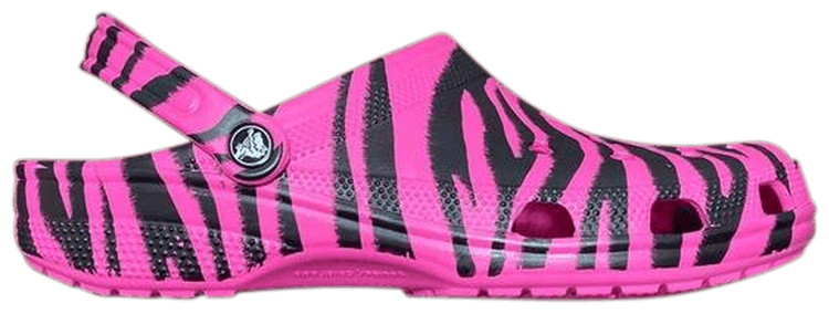 Clog Animal Print   Electric Pink