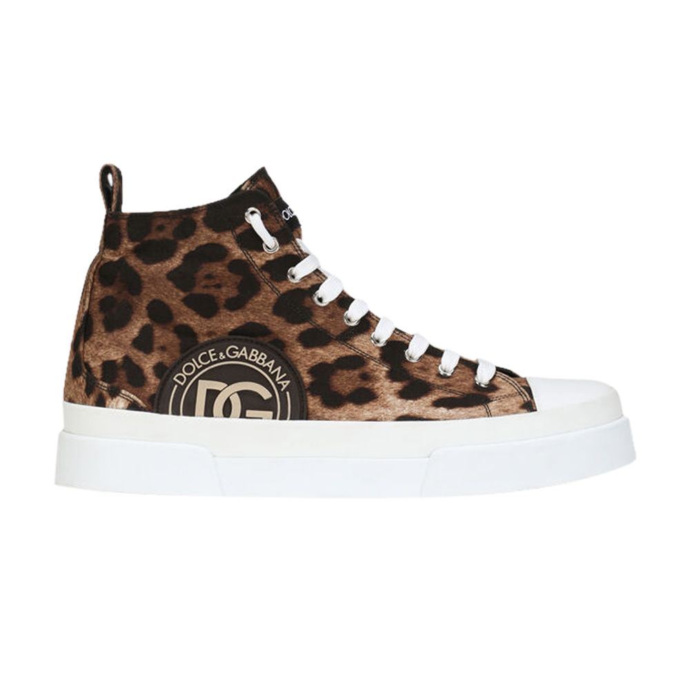 Pre-owned Dolce & Gabbana Portofino Mid 'leopard' | Brown | Men's Size 43