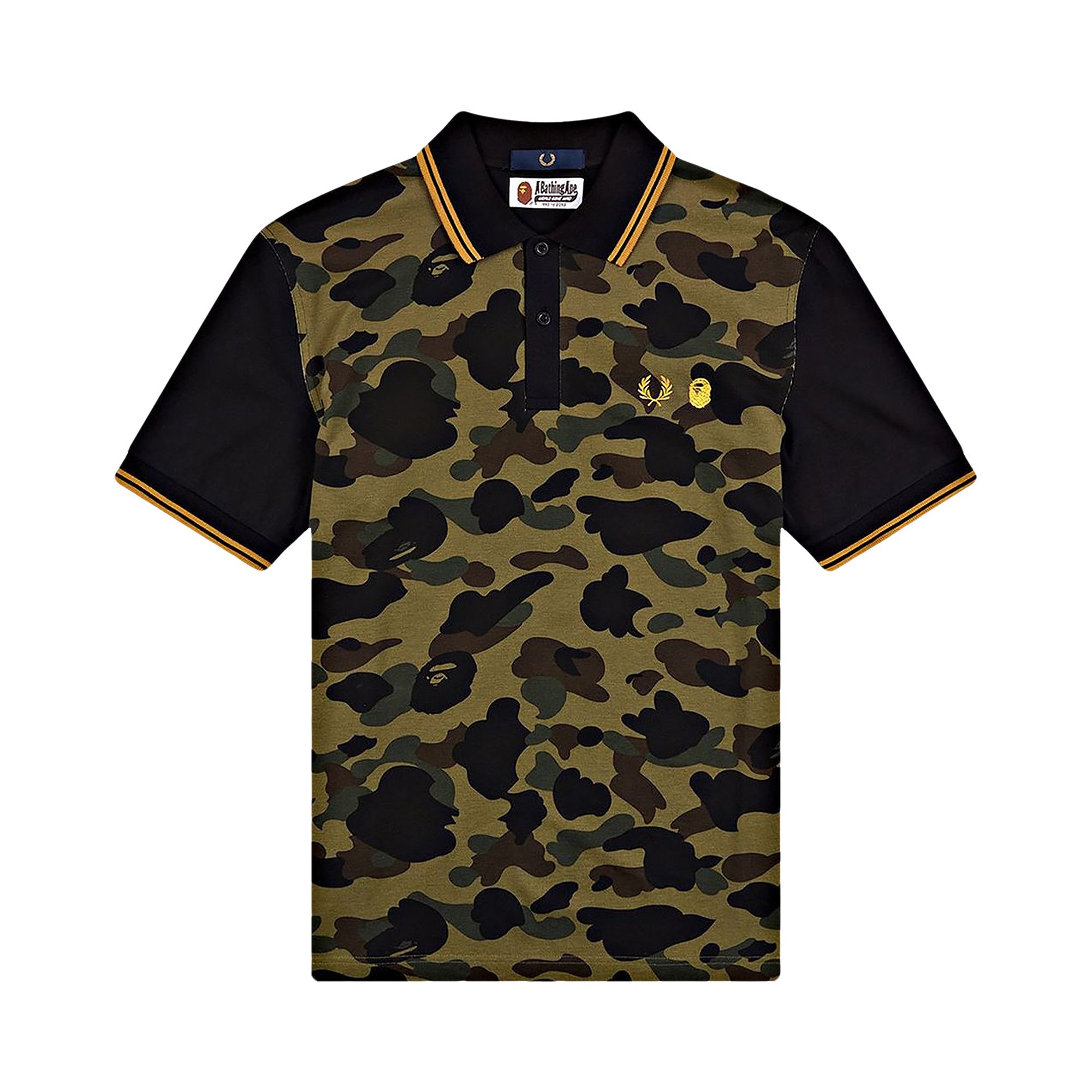 BAPE x Fred Perry Polo Shirt 'Green' | Multi-Color | Men's Size XL