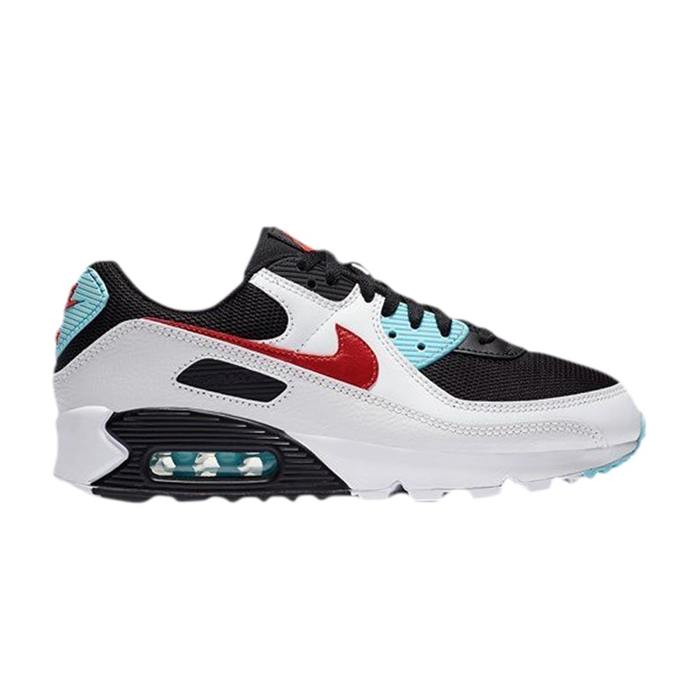 Nike Wmns Air Max 90 'Bleached Aqua Red' | White | Women's Size 5.5
