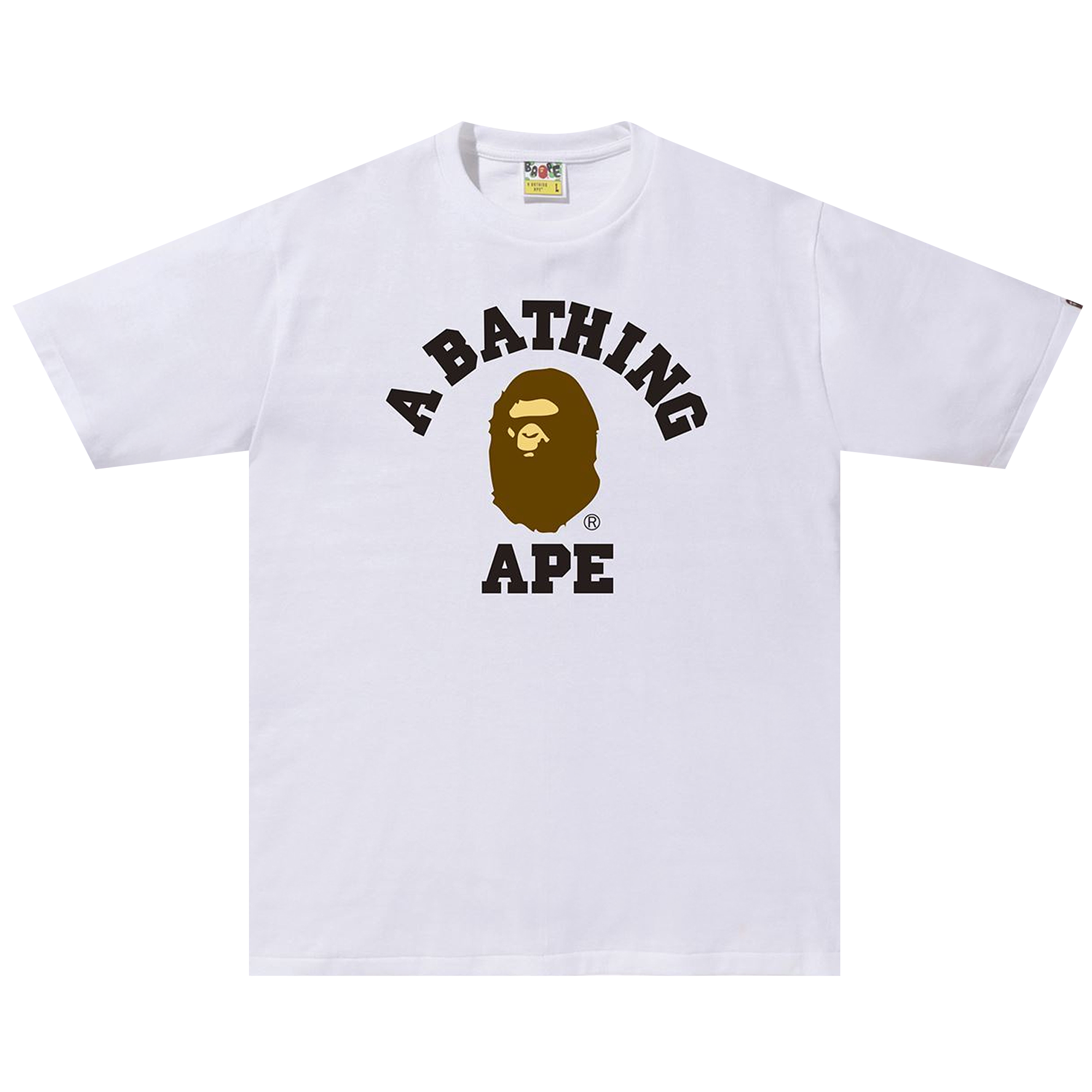Pre-owned Bape College Tee 'white'