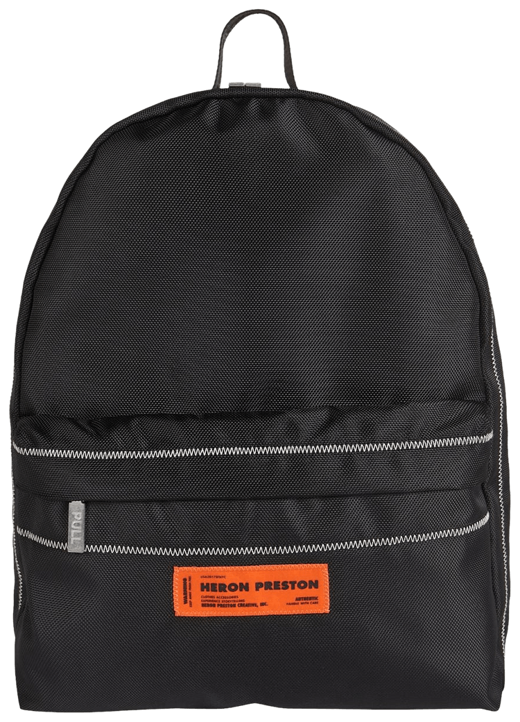 [新品] Heron Preston ロゴ パッチ バックパック Heron Preston Zip Round Logo Backpack Heron Preston