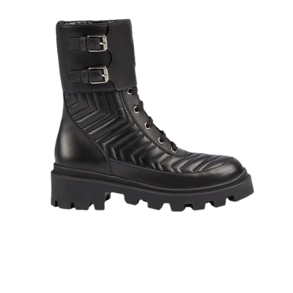 Pre-owned Gucci Wmns Leather Ankle Boot 'interlocking G' | Black | Women's Size 39