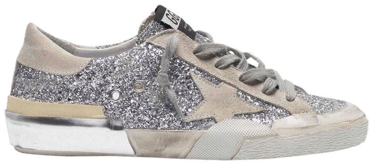 Golden Goose Wmns Superstar Silver Glitter