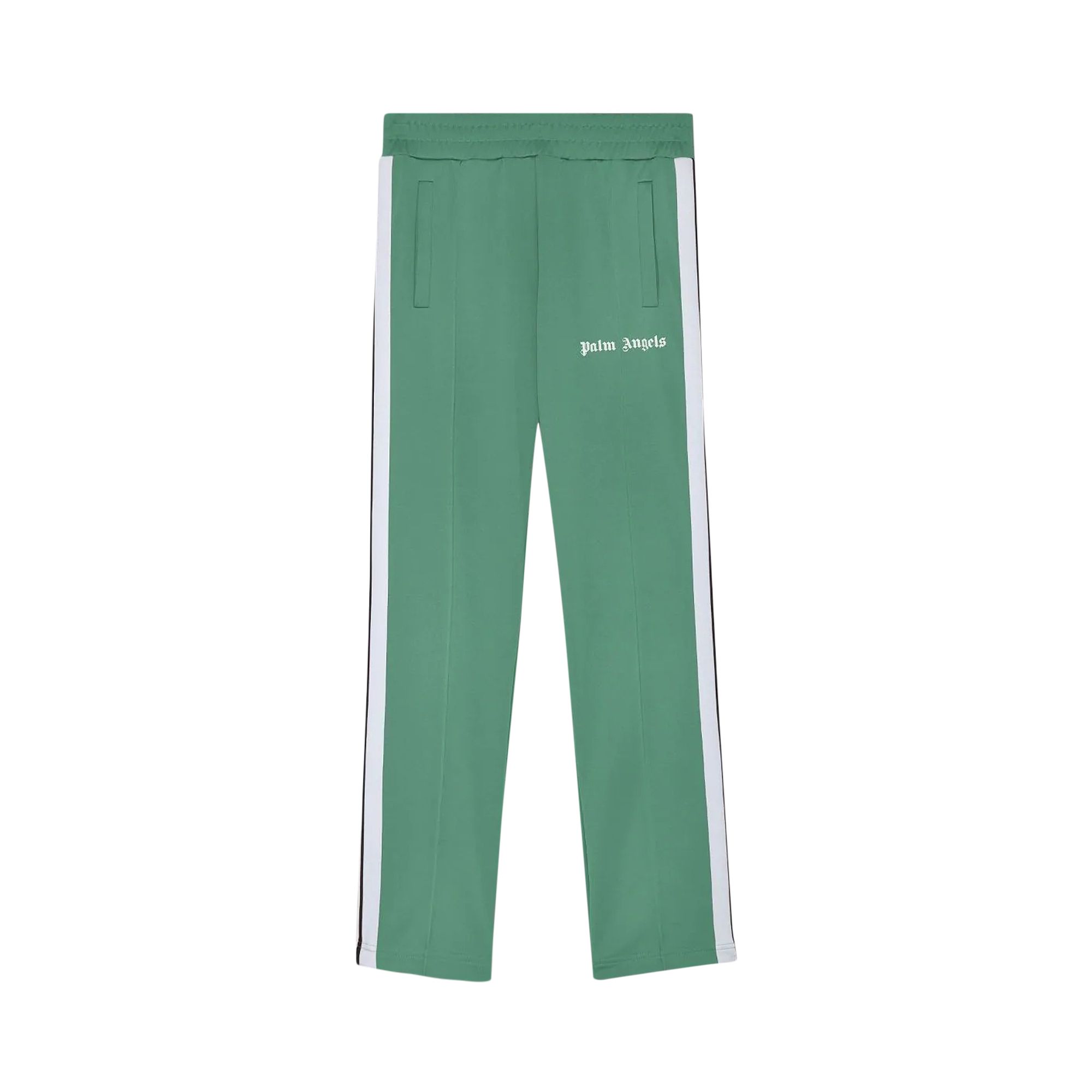 Palm Angels Classic Track Pants 'Green/White' | Men's Size L