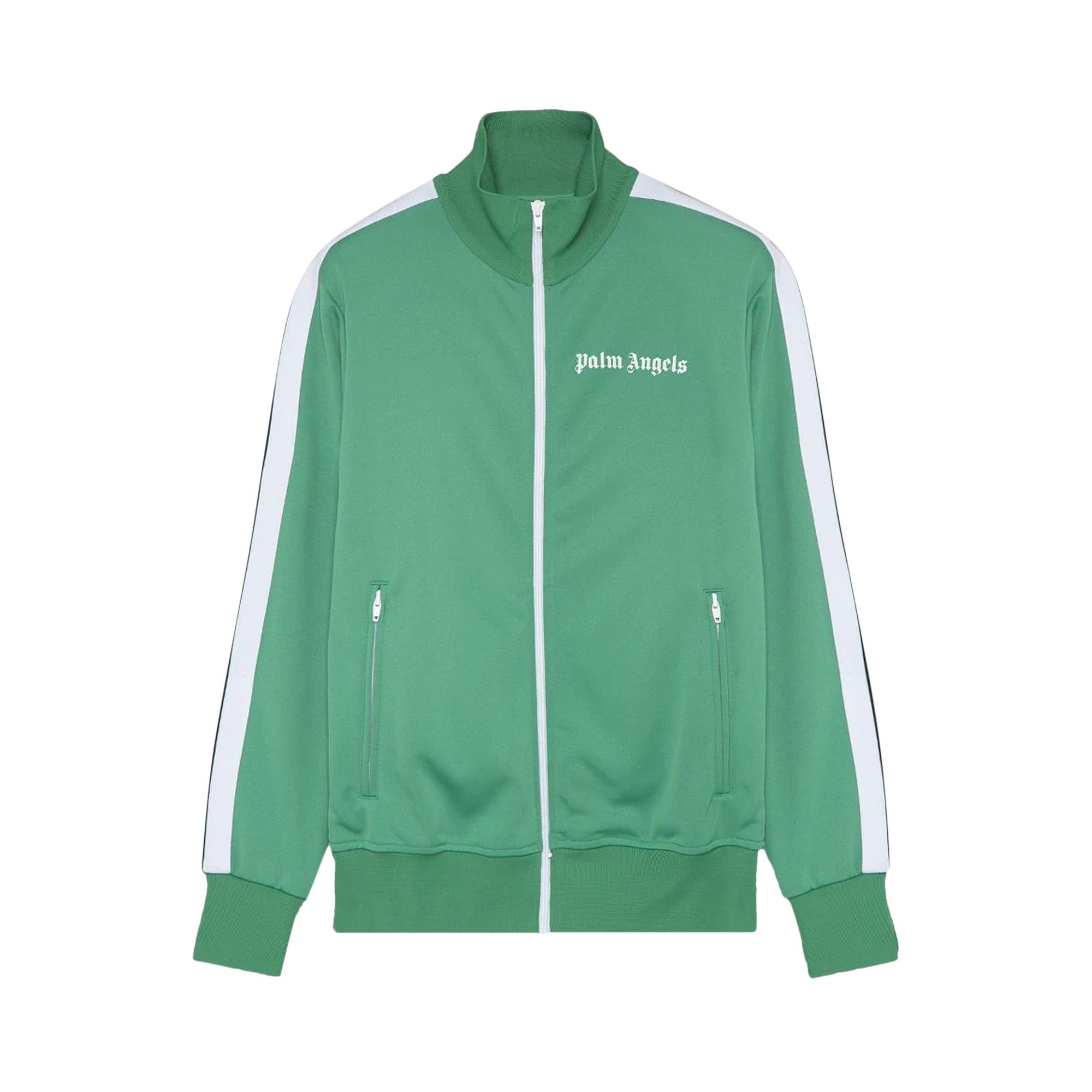 Palm Angels Classic Track Jacket 'Green/White' | Men's Size S